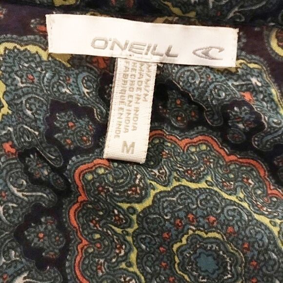 o'neill Sheer Chiffon Boho Top 💚 - Picture 3 of 3